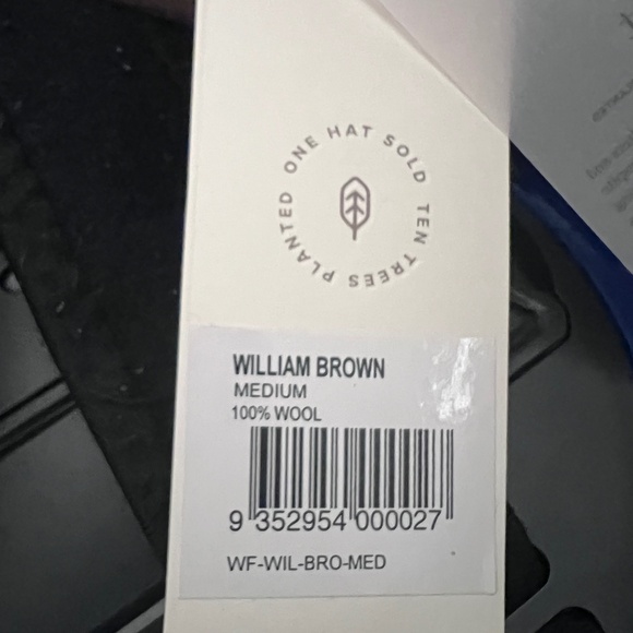 Brand New Will + Bear William Brown | Crushable Travel Hat Size Medium - Picture 3 of 10